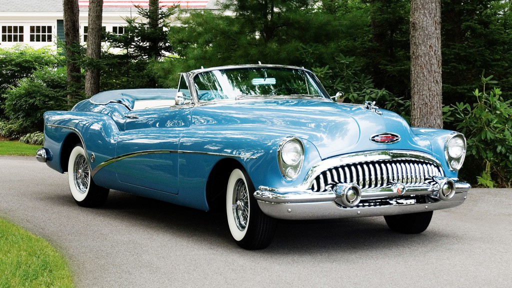 Buick Bleue ancienne