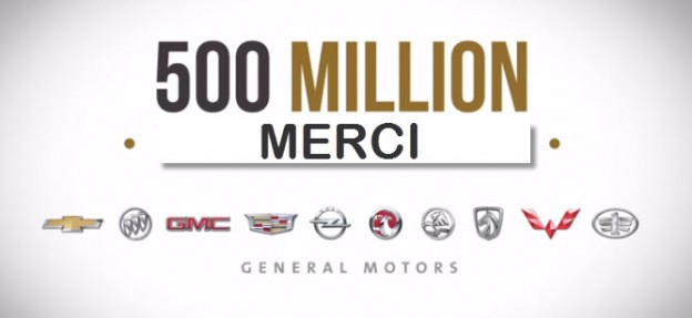 500 million véhicules GM