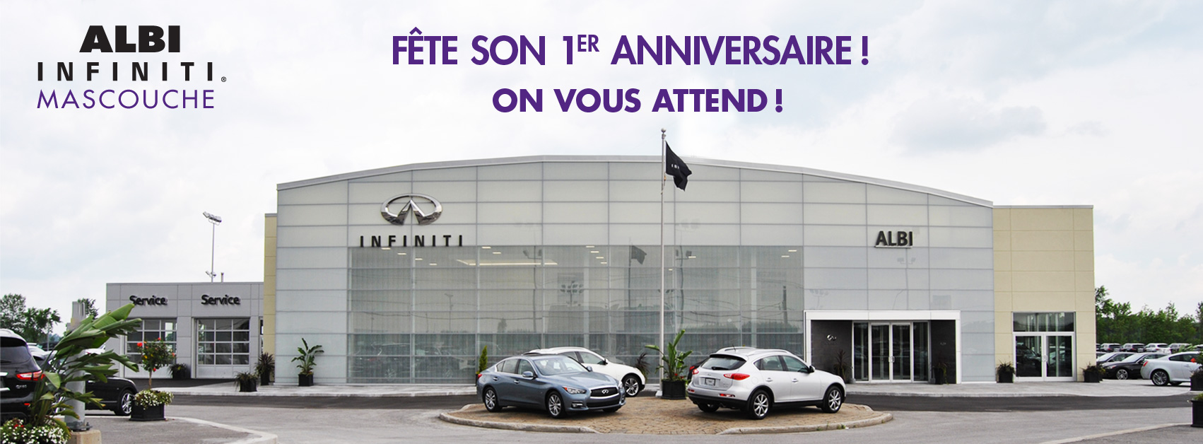 ALBI Infiniti Mascouche fête son premier anniversaire! ALBI le Géant