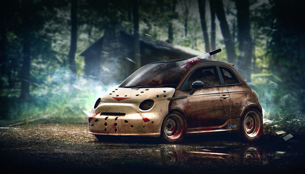 Fiat 500 Halloween