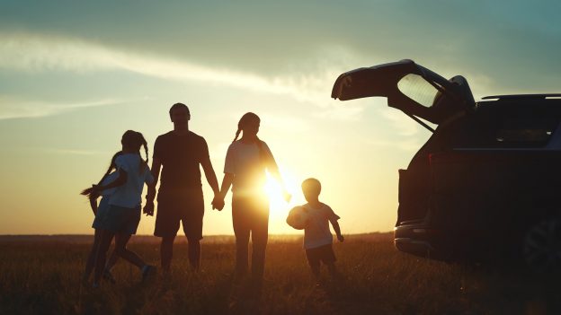 Image de famille en été